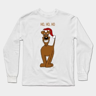 Irish Terrier Santa Claus Long Sleeve T-Shirt